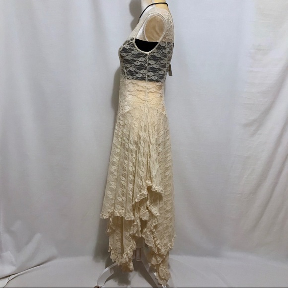 Free People NWT French Court Sheer Lace Tiered Dress Women S - Picture 6 of 16